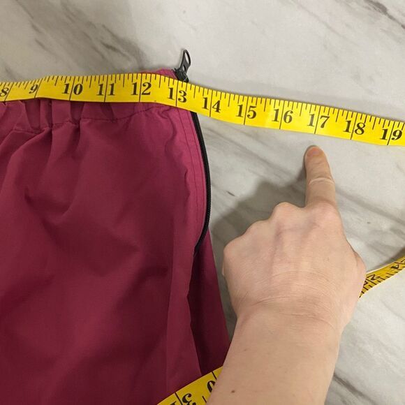 Vintage L.L. Bean Full Side‎ Zip Nylon Wind Pants Magenta Size M USA Y2K Hiking - Picture 9 of 11
